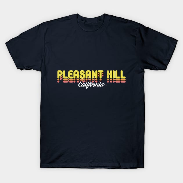 Retro Pleasant Hill California T-Shirt by rojakdesigns